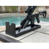 AR15 Rifle Stand With Barrel Shelf & Cleaning Tray 